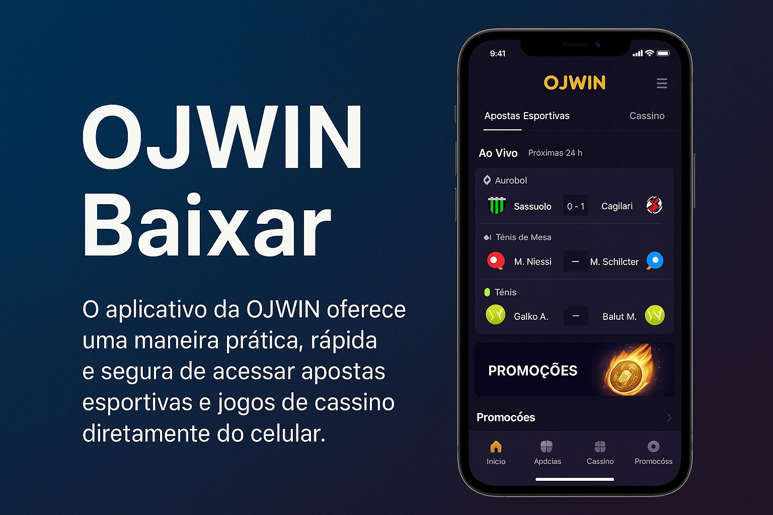 Baixar o OJWIN Cassino App